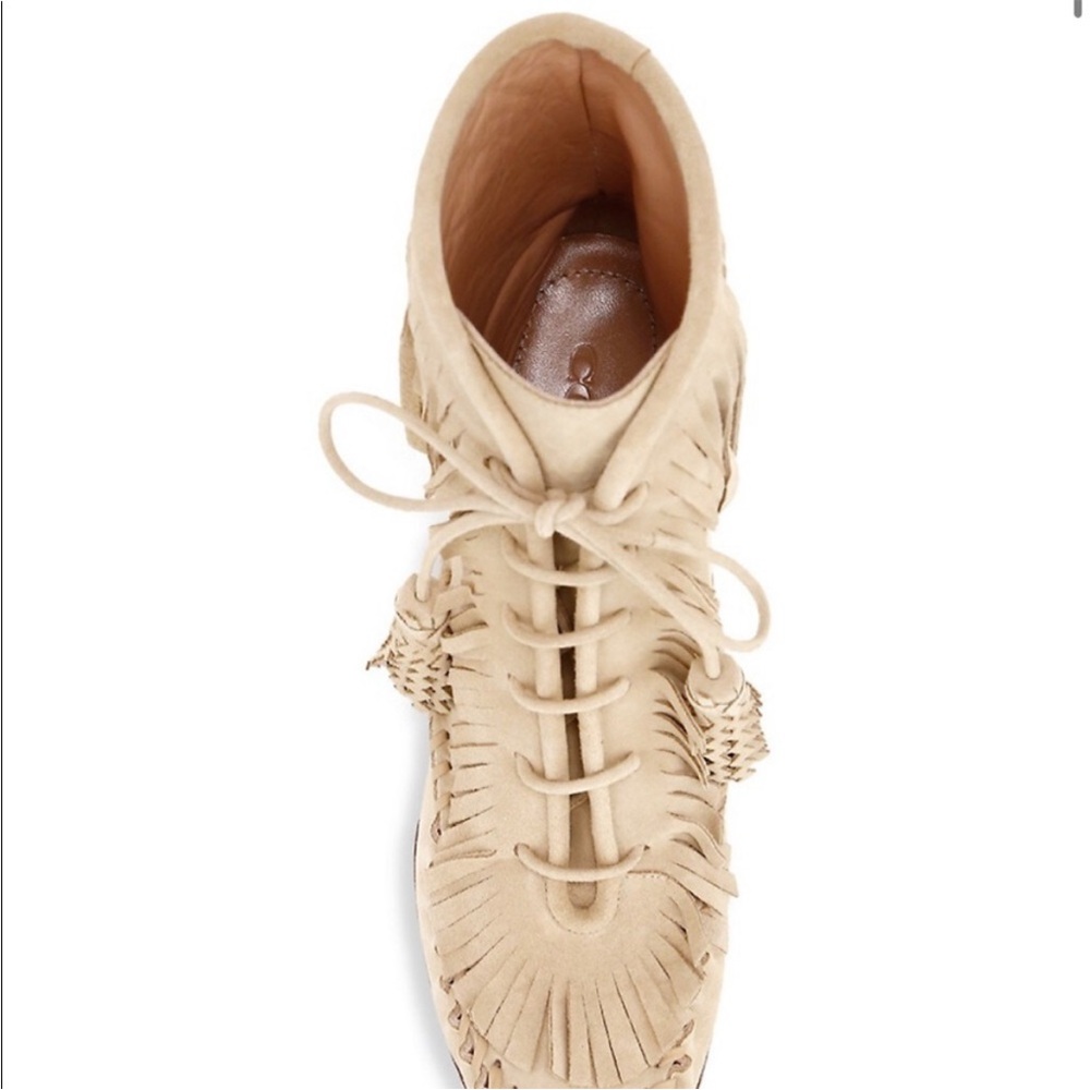 New Coach Fringe Suede Moccasin Ankle Boots. Box not included - Picture 2 of 6